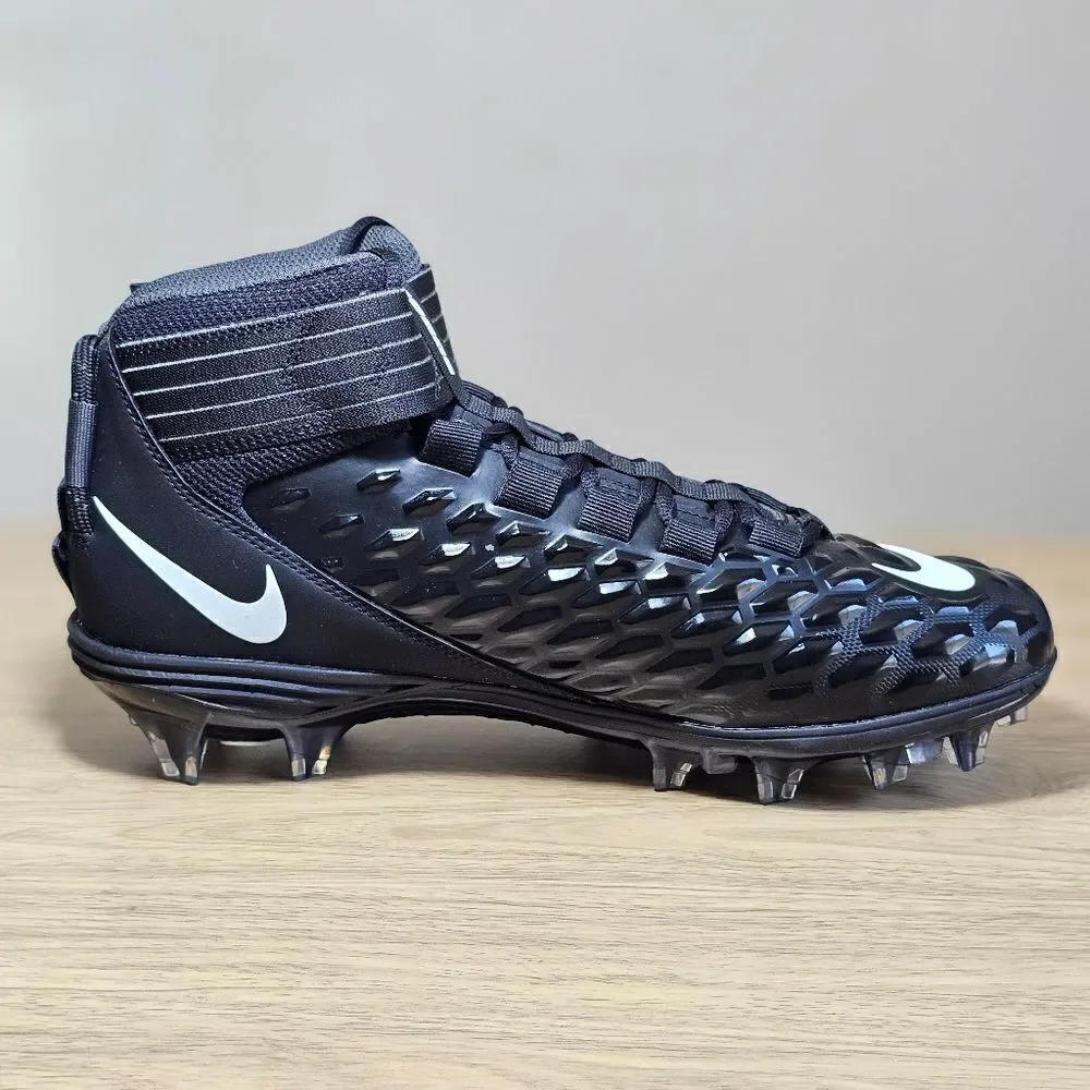 Nike Force Savage Pro 2 Football Cleats Shoes Black White AH4000-100 Men's 11 LE